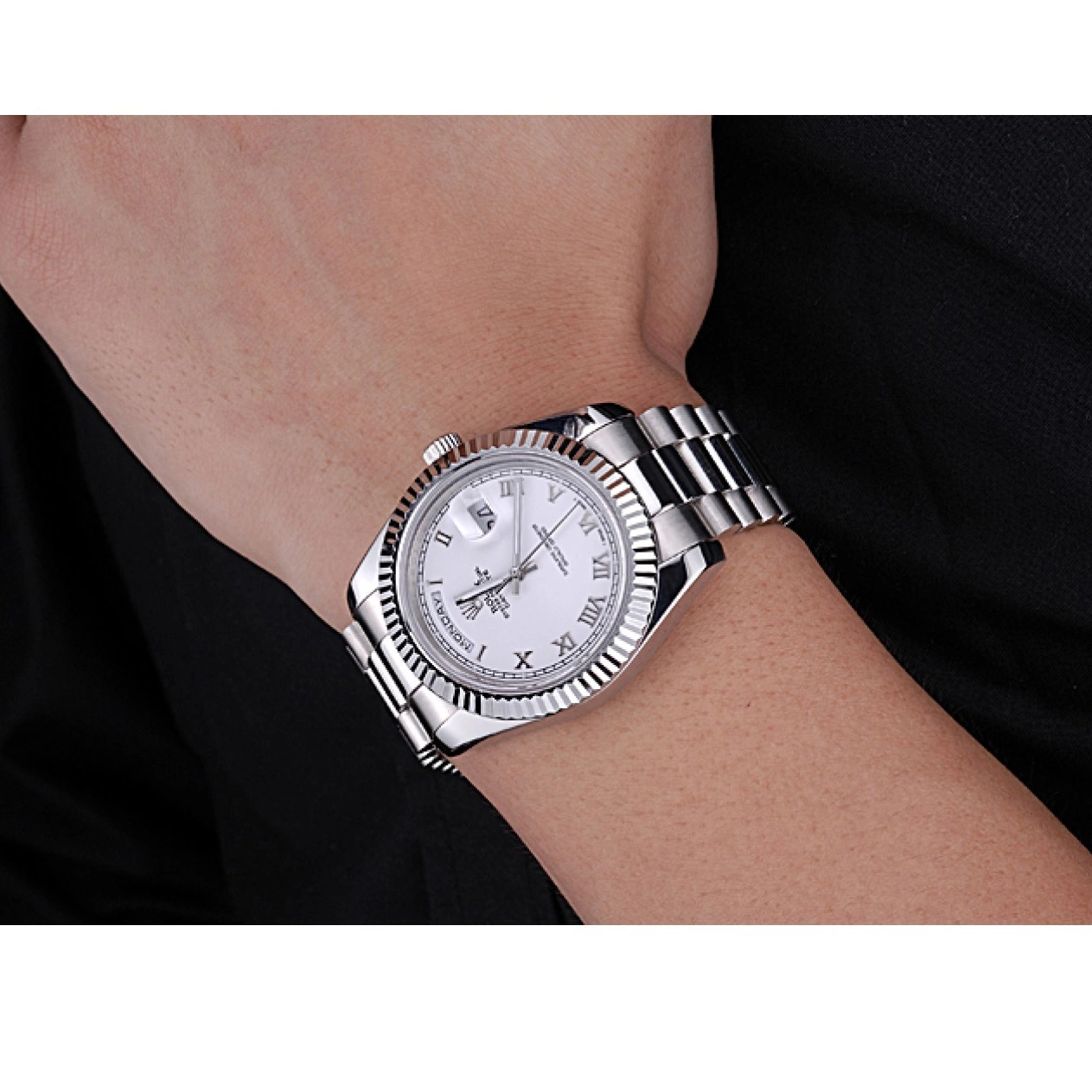 Aaa replica watch Steel Rolex 622547 Dial Day-Date Bracelet White Stainless 0717